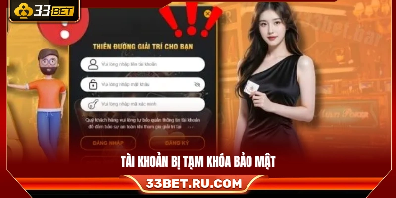 Trường hợp tài khoản bị khóa tạm thời vì lý do an toàn