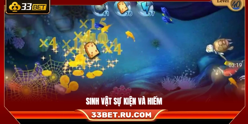 Các sinh vật đặc biệt và sinh vật hiếm xuất hiện theo sự kiện