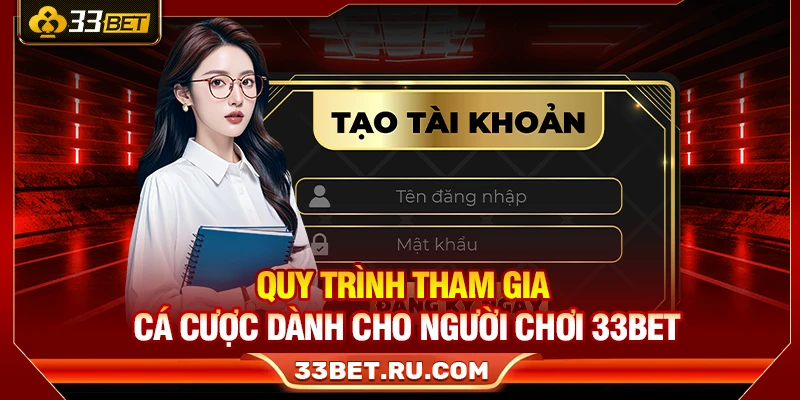Quy trình tham gia cá cược dành cho người chơi 33Bet