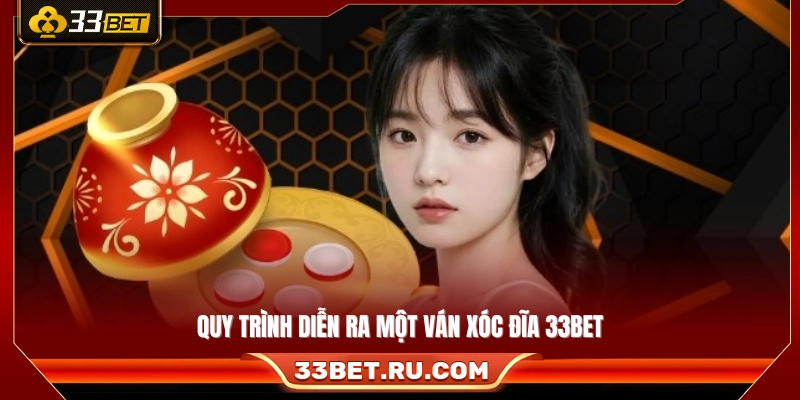 Các bước vận hành trong một ván xóc đĩa 33Bet
